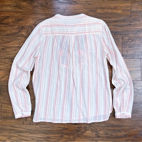 Holding Horses • Anthro Mesa Peasant Top blouse popover embroidered cotton gauze - Picture 11 of 12